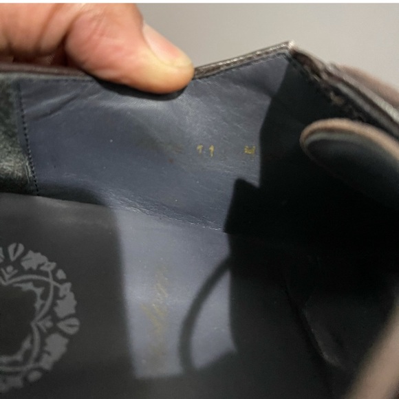 Massimo Dutti Brown Pebble Leather Dress Shoes - Sz 11.5 - Picture 7 of 15